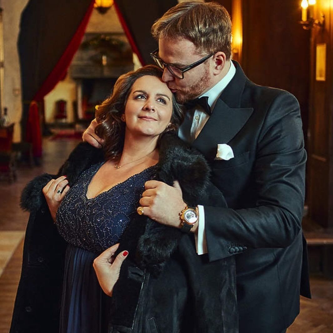 Jan Lubomirski-Lanckoroński z żoną Heleną Mańkowską