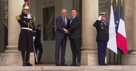 Donald Tusk w Paryżu. Spotkał się z Emmanuelem Macronem