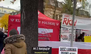 Tak wygląda sytuacja przed Trybunałem Konstytucyjnym. Nagranie od czytelniczki