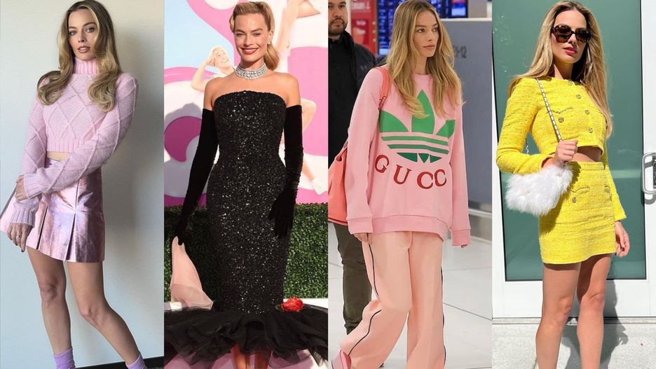 Margot Robbie w stylizacjach inspirowanych Barbie