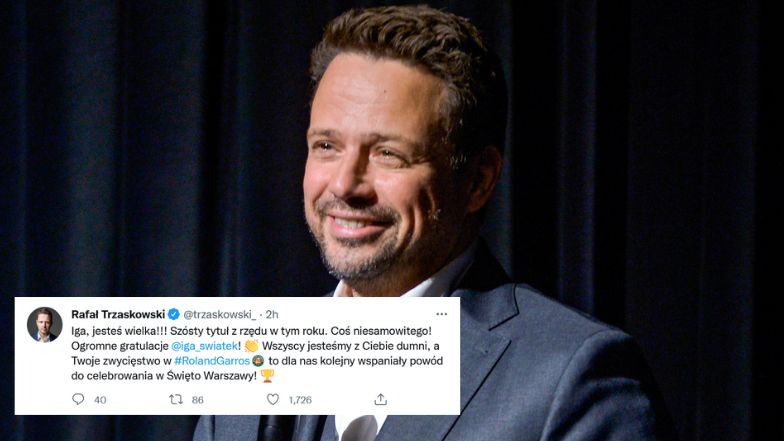 Gwiazdy gratulują Idze Świątek wygranej w Roland Garros