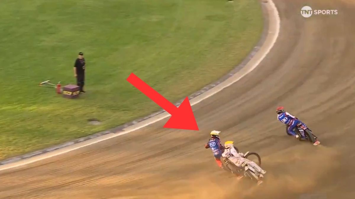 Twitter / FIM Speedway Grand Prix / Moment upadku Thomsena