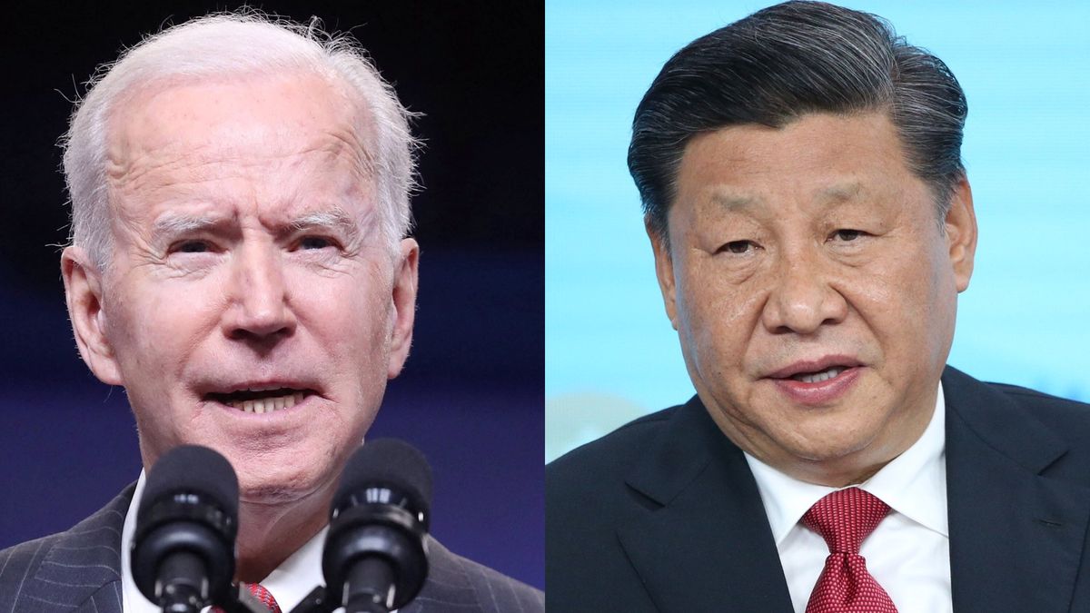  Prezydent USA Joe Biden i Prezydent Chin Xi Jinping.