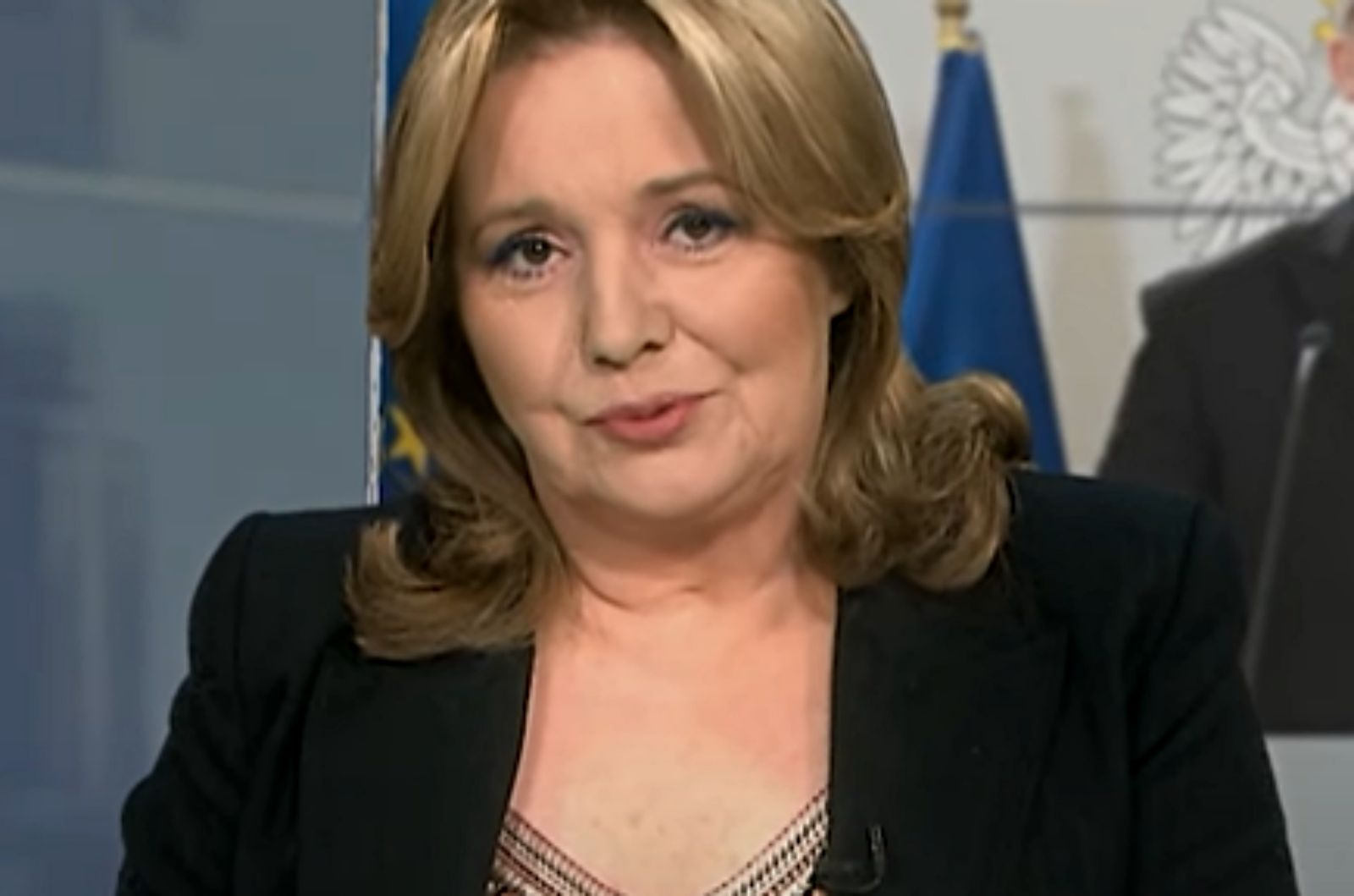 Danuta Holecka w programie informacyjnym "Dzisiaj"