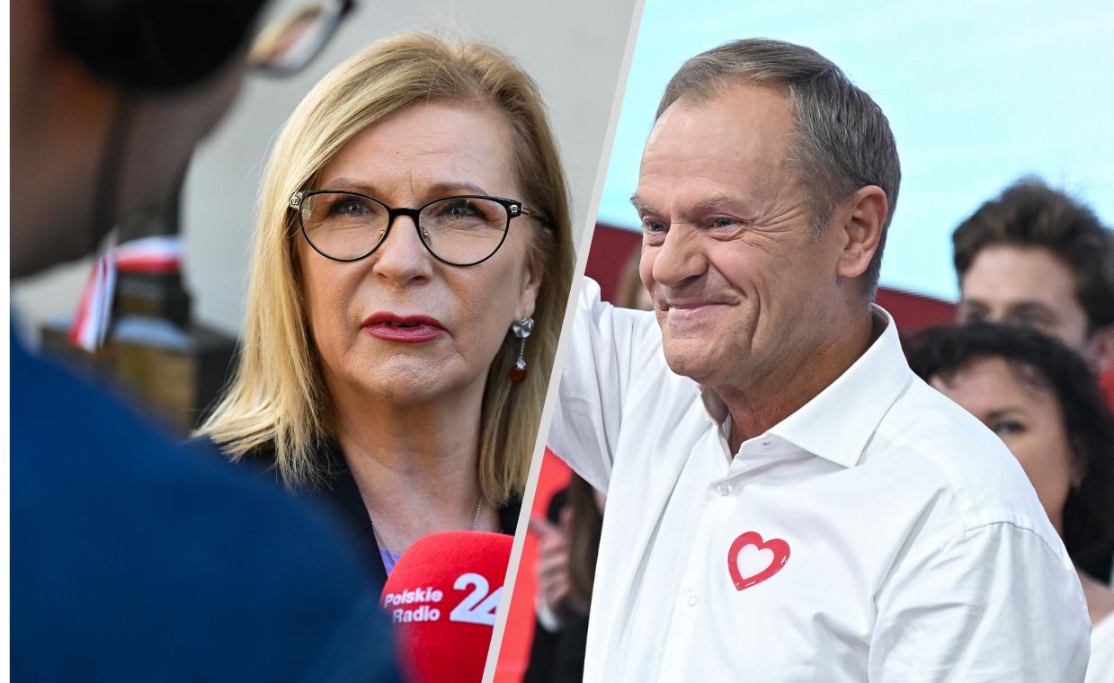 Małgorzata Gosiewska i Donald Tusk