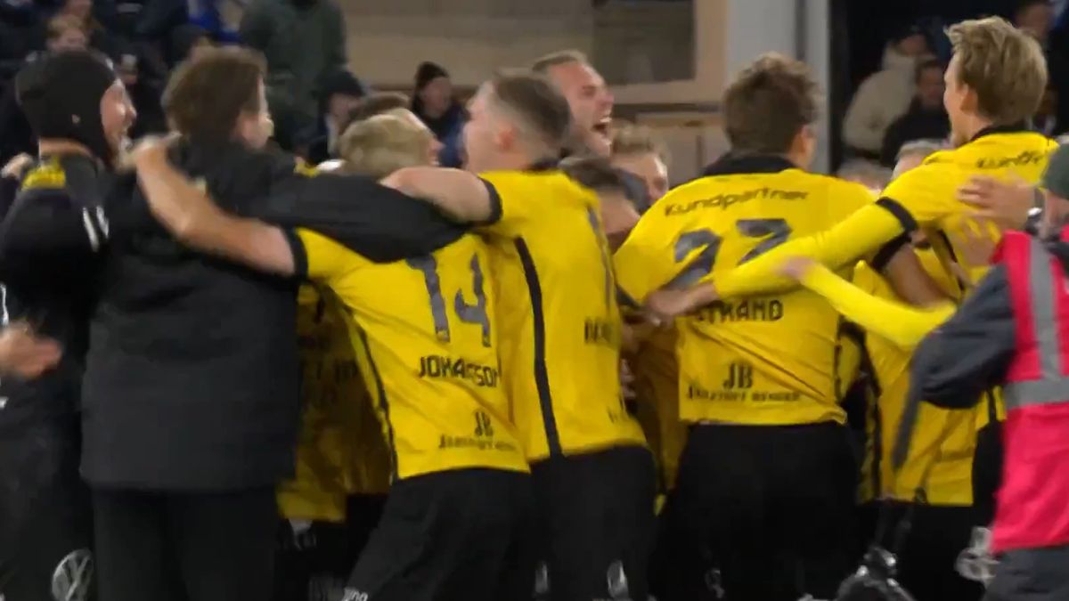 Twitter / Sports on HBO Max / Radość piłkarz Mjallby