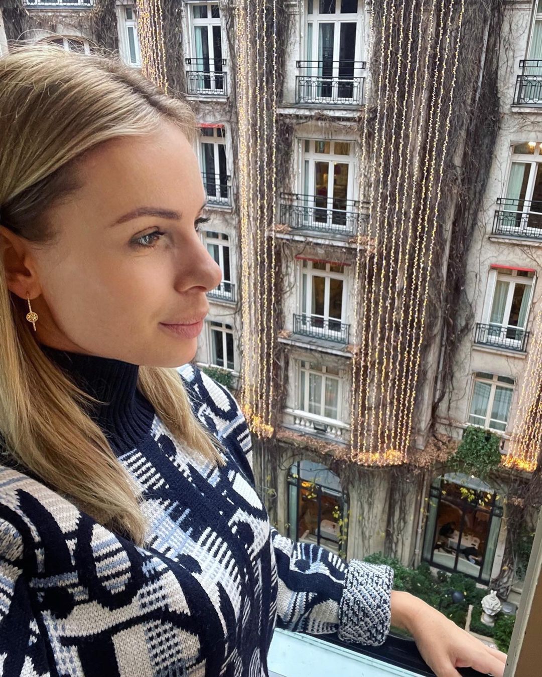 Izabela Janachowska z mężem w Paryżu