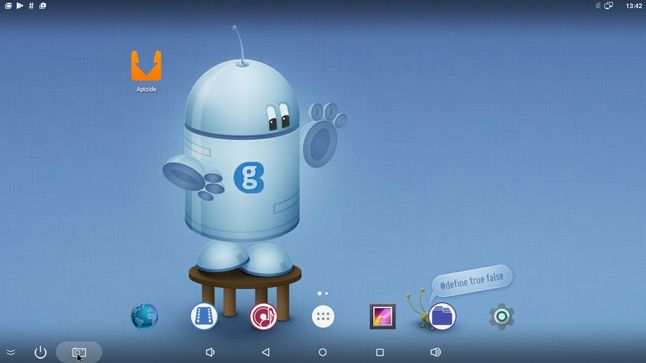 Domyślny pulpit Geekboksa z Androidem 5.1.1