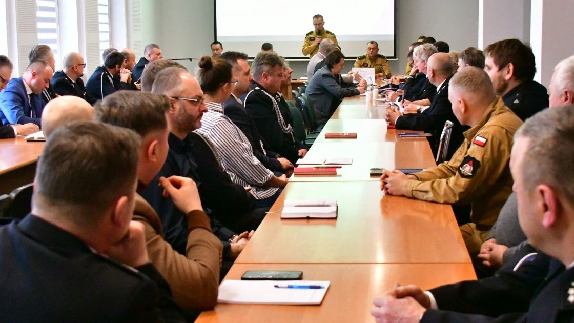 Odprawa strażacka w KP PSP w Biłgoraju
