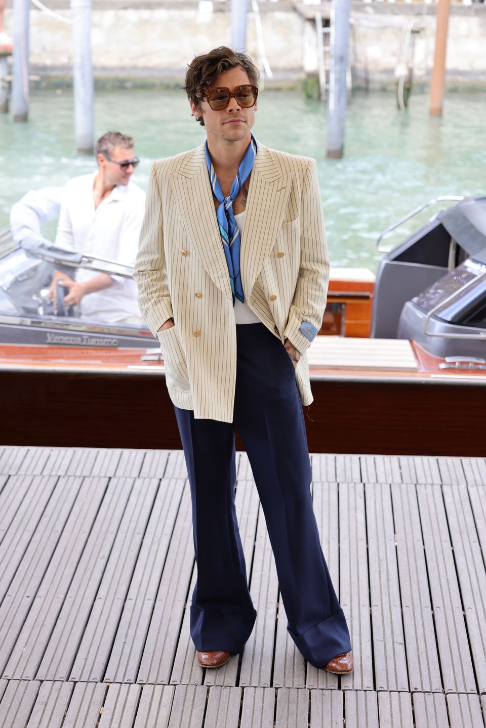 Elegancki Harry Styles w Wenecji 