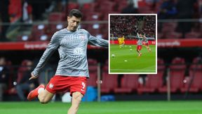 Głośna wrzawa na stadionie przed meczem. Piękny gest "Lewego"