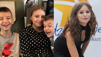 Oliwia Bieniuk pstryknęła pamiątkową fotkę z młodszymi braćmi. Szymon i Jan PRZEROŚLI JĄ już o głowę (FOTO)