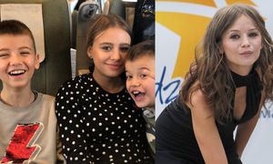 Oliwia Bieniuk pstryknęła pamiątkową fotkę z młodszymi braćmi. Szymon i Jan PRZEROŚLI JĄ już o głowę (FOTO)