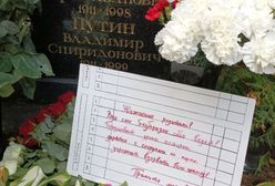 Rosjanie zostawili kartkę na grobie rodziców Putina. Mocne słowa