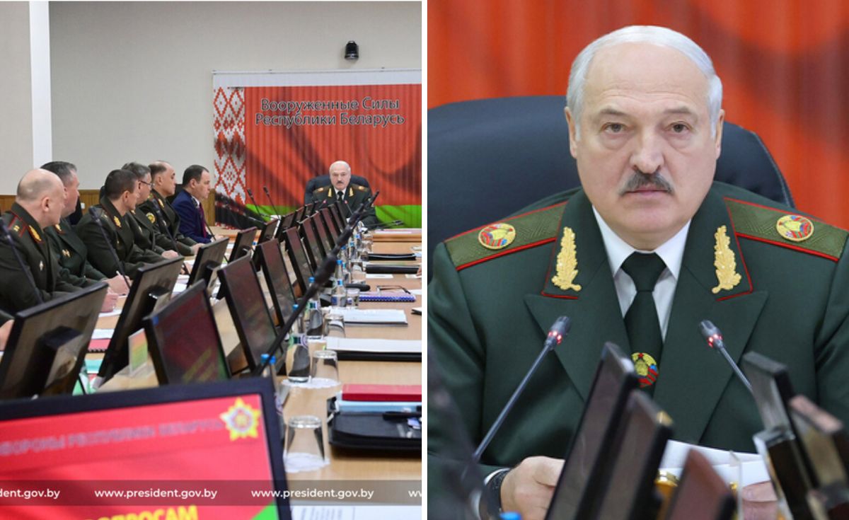 Aleksandr Łukaszenka o swoich planach i szkoleniu Białorusinów mówił w trakcie spotkania z dowódcami wojskowymi.