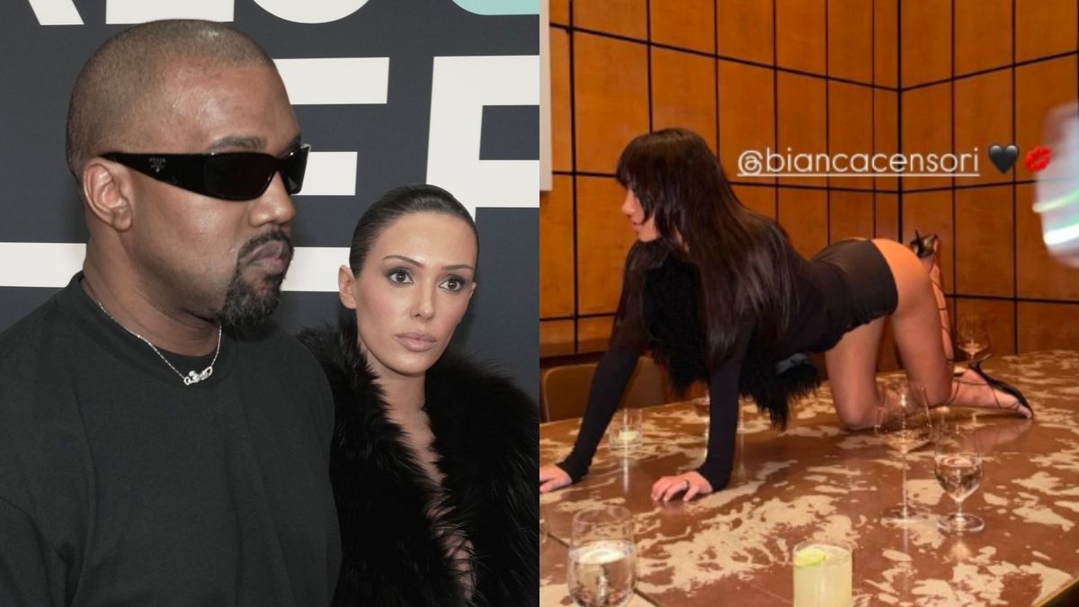 Bianca Censori znów zrobiła show. Tym razem na stole