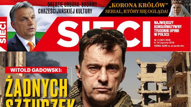 Witold Gadowski na tle zdjęcia stockowego na okładce ”Sieci”. Fotoreporterzy komentują 1
