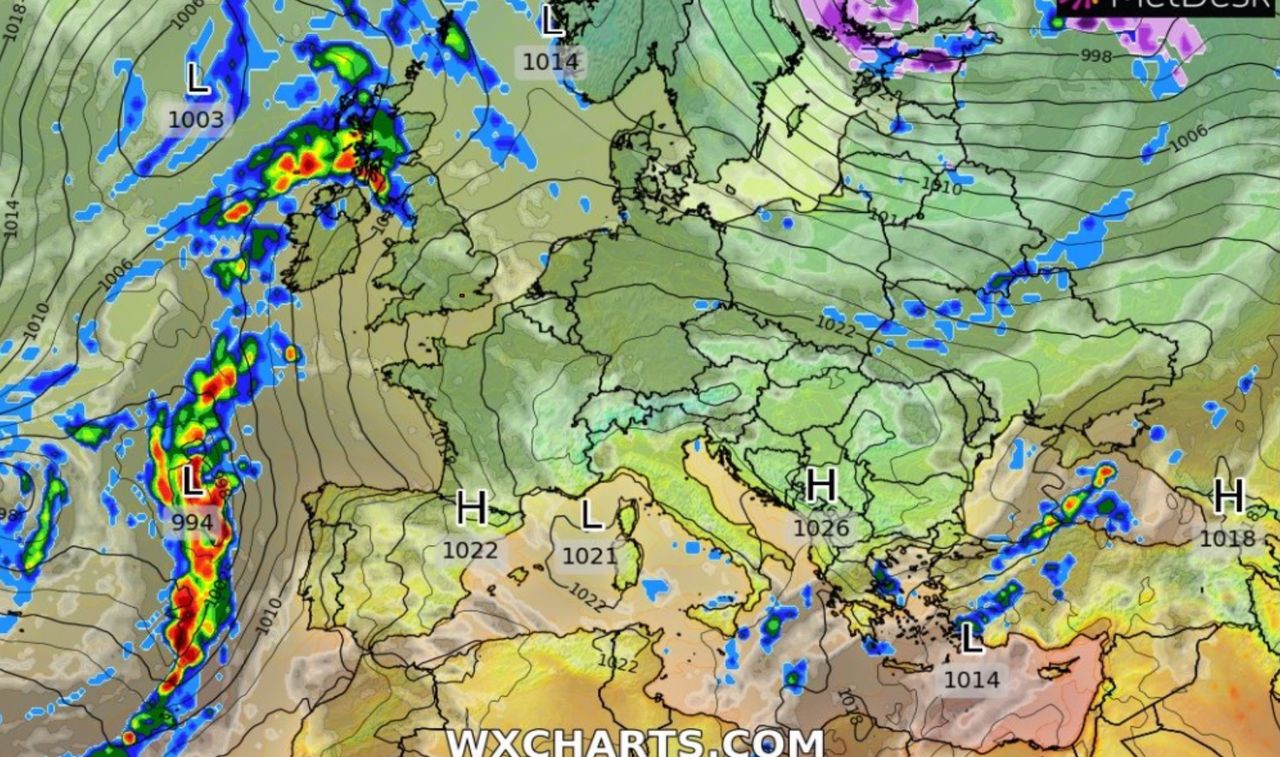 Pogoda w tym tygodniu nas zaskoczy (wxcharts.com)