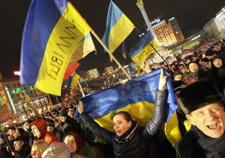 Wczoraj mieszkańcy Kijowa również przyszli na Majdan