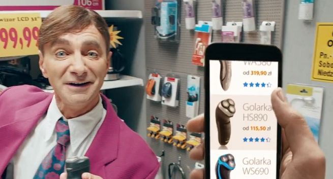 Ceneo żartami z tradycyjnych sprzedawców reklamuje aplikację mobilną (wideo)