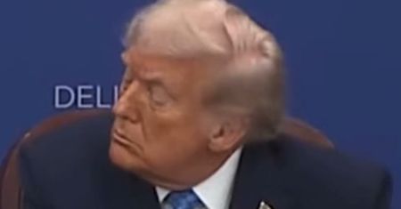 Głośno o zachowaniu Trumpa. Wszystko się nagrało