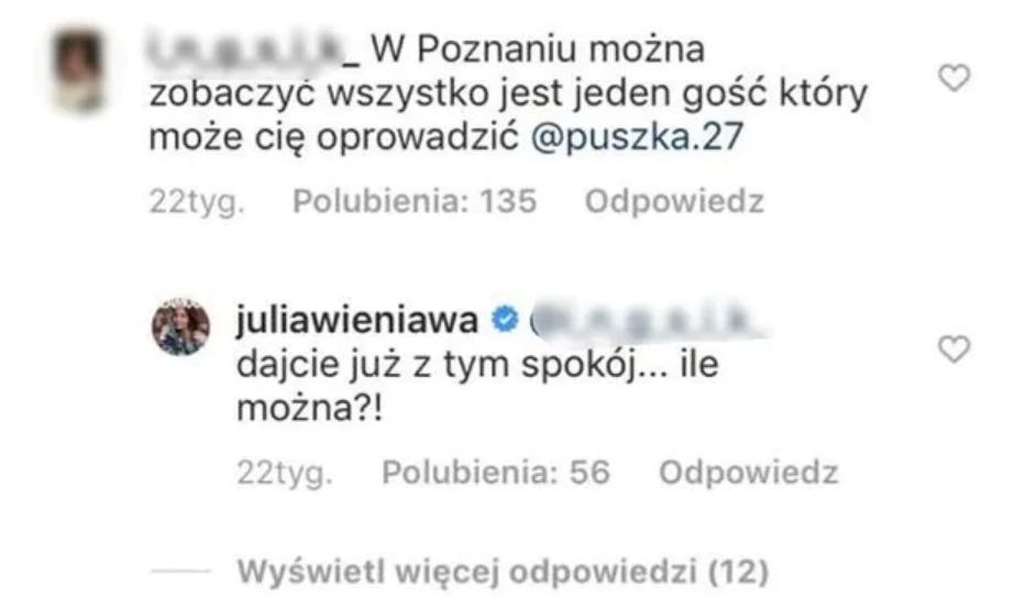 Relacja Wieniawy i Puchacza - archiwalne screeny z 2020 roku