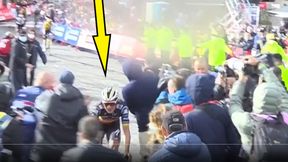 Krew na twarzy zwycięzcy etapu. Wpadka organizatorów Vuelta a Espana [WIDEO]