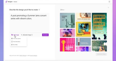 Brakuje weny lub czasu? Microsoft Designer stworzy projekt za ciebie