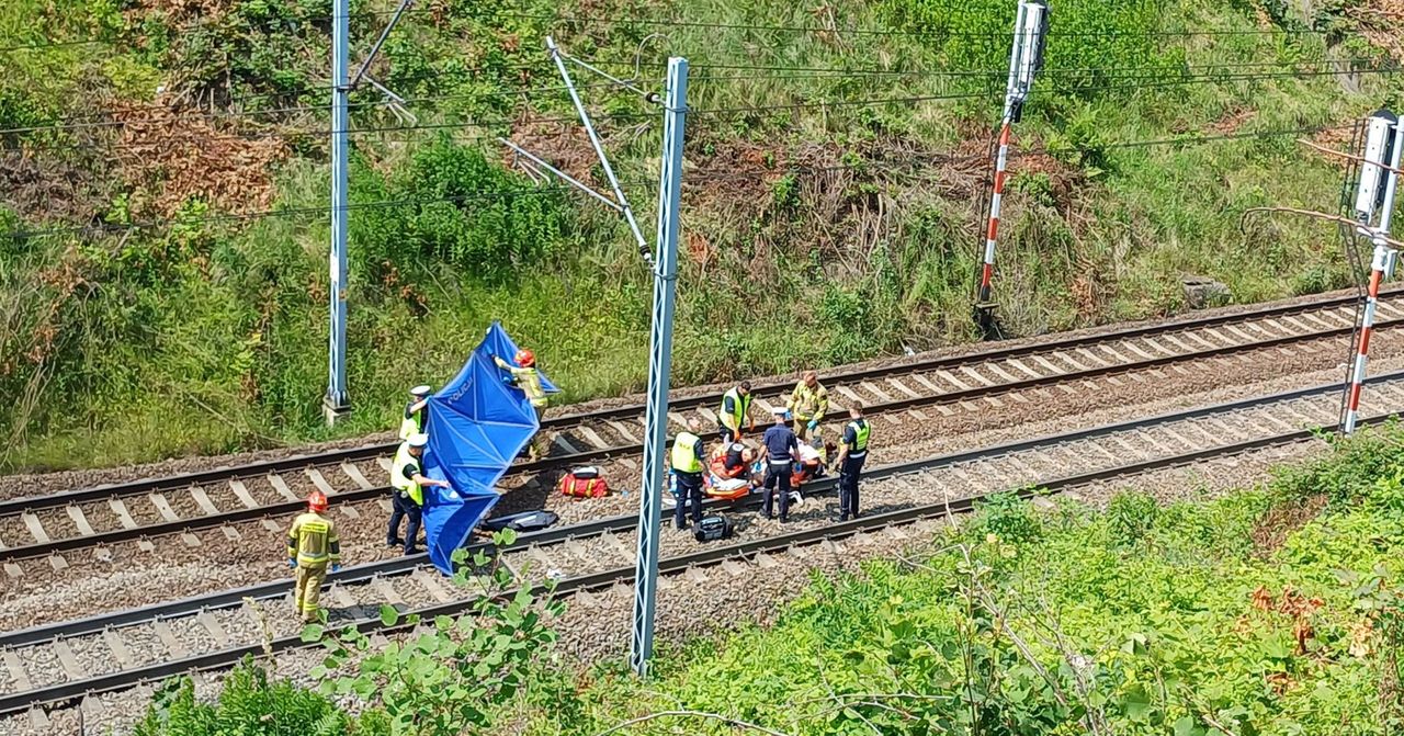 Wypadek w Rybniku. Na torach znaleziono człowieka