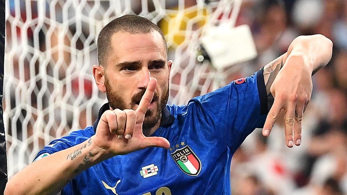 Zdjęcie okładkowe artykułu: PAP/EPA / Andy Rain / Na zdjęciu: Leonardo Bonucci cieszy się z gola