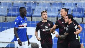 Serie A: AC Milan wyraźnie lepszy od Sampdorii. Zlatan Ibrahimović zagrał koncertowo. Bereszyński i Linetty na boisku