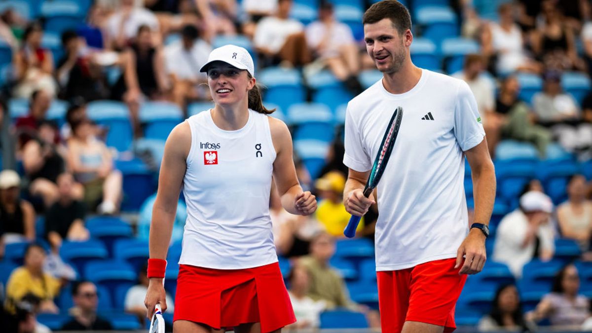 Getty Images / Robert Prange / Na zdjęciu: Iga Świątek i Hubert Hurkacz