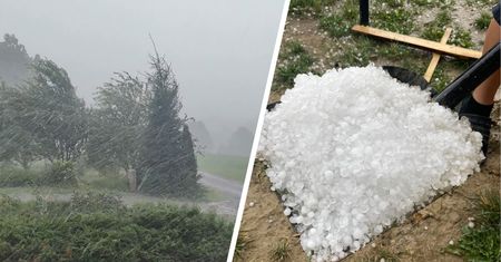 Burze suną przez Polskę. Zbierali grad łopatami