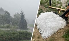 Burze suną przez Polskę. Zbierali grad łopatami