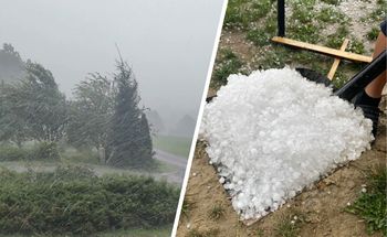 Burze suną przez Polskę. Zbierali grad łopatami