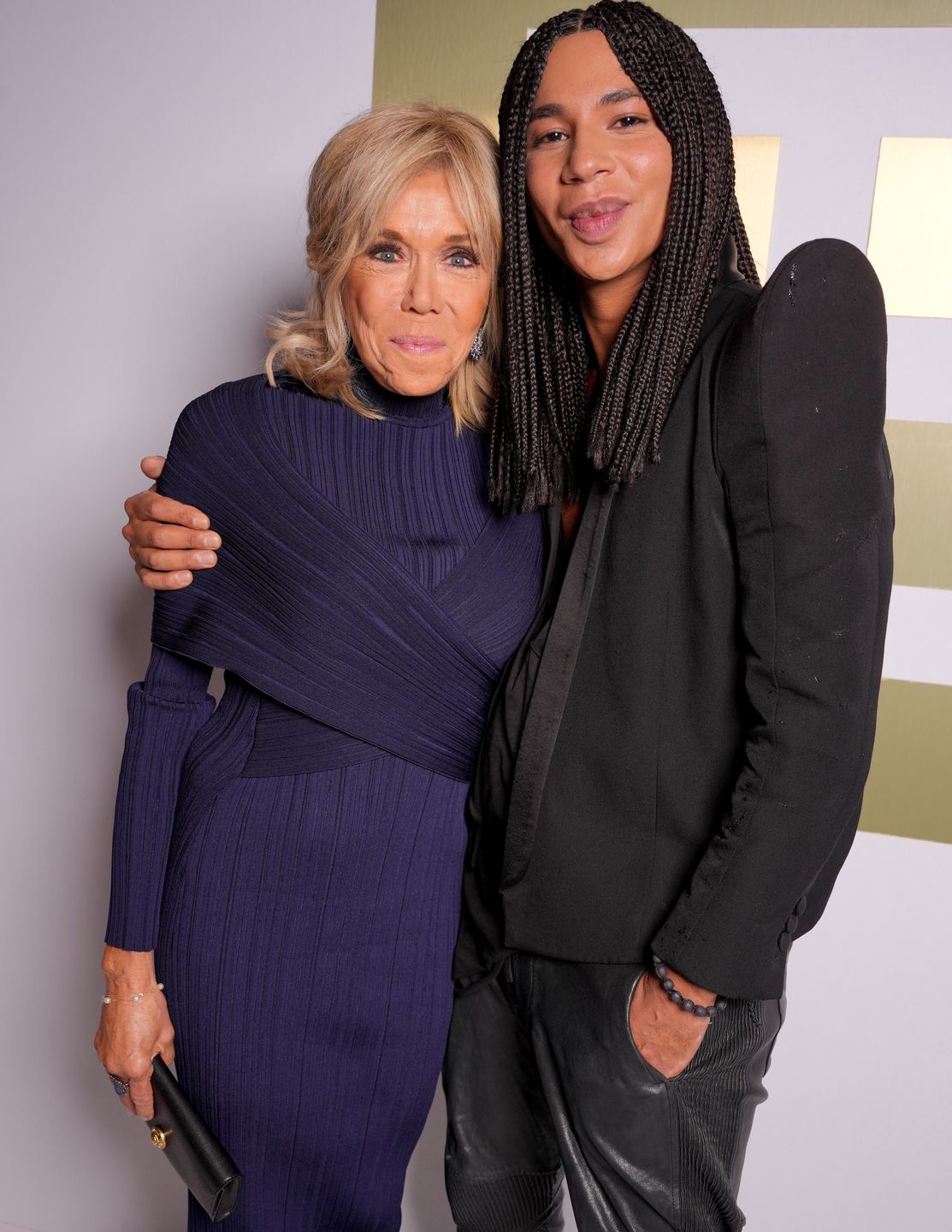 Brigitte Macron na pokazie Balmain