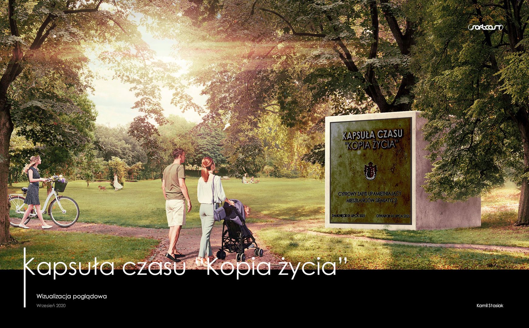 Kapsuła czasu "Kopia Życia" - wizualizacja