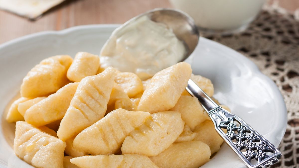 Kluski twarogowo-bananowe