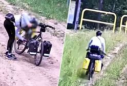 Podejrzany rowerzysta na granicy z Rosją. Kamery nagrały jego zachowanie