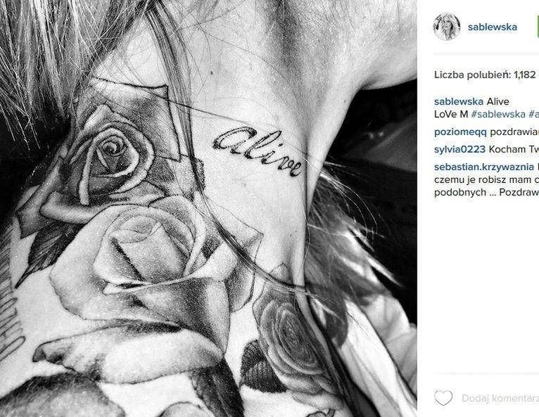 Maja Sablewska zrobiła sobie nowy tatuaż