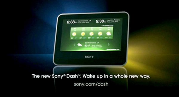 Sony Dash - budzikotablet z bardzo niestandardową reklamą