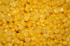 Słodka kukurydza w puszce w solance (produkt i płyn)