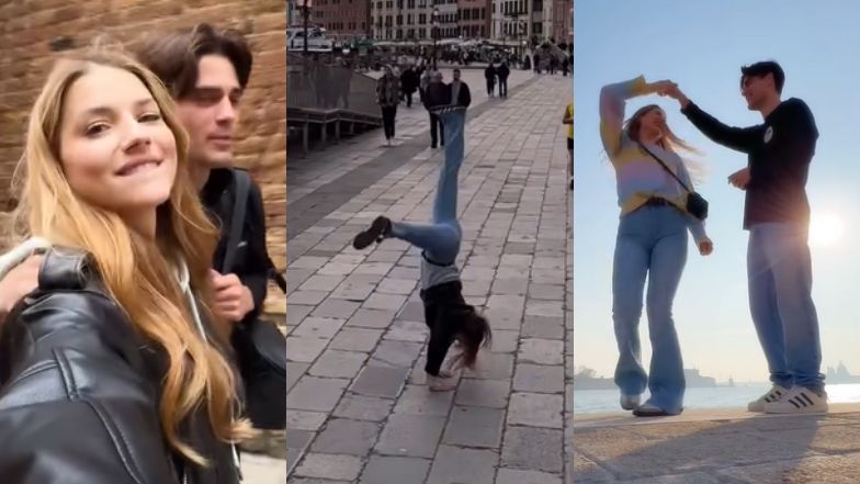 Julia Żugaj w Wenecji z Kacprem Dworniczakiem