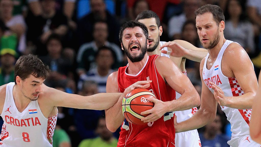 Zdjęcie okładkowe artykułu: Getty Images / Tom Pennington / Na zdjęciu: Stefan Marković (z piłką) i koszykarze reprezentacji Chorwacji