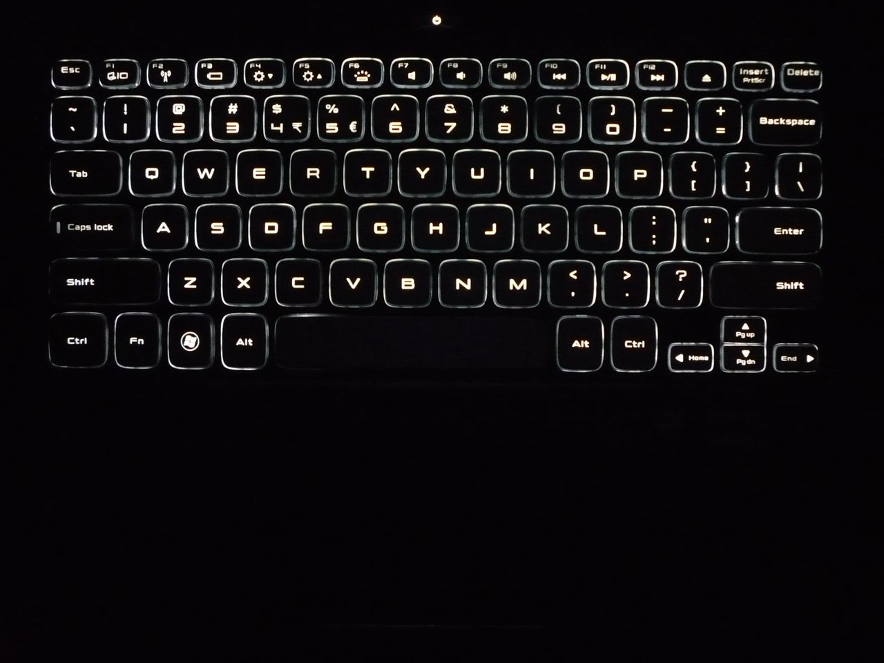 Dell XPS 15z - podświetlenie klawiatury