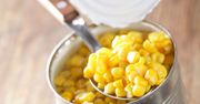 Słodka kukurydza w puszce bez dodatku soli (produkt i płyn)