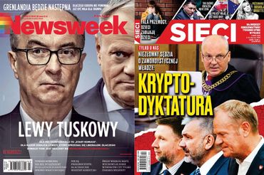 Okładki "Newsweek Polska" i "SIeci"