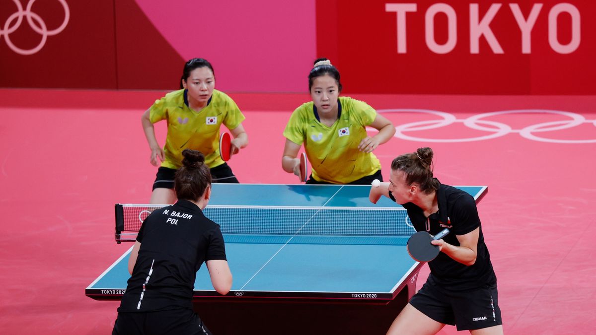 PAP/EPA / JEON HEON-KYUN / Na zdjęciu: mecz debla Choi Hyojoo/Shin Yubin - Natalia Partyka/Natalia Bajor