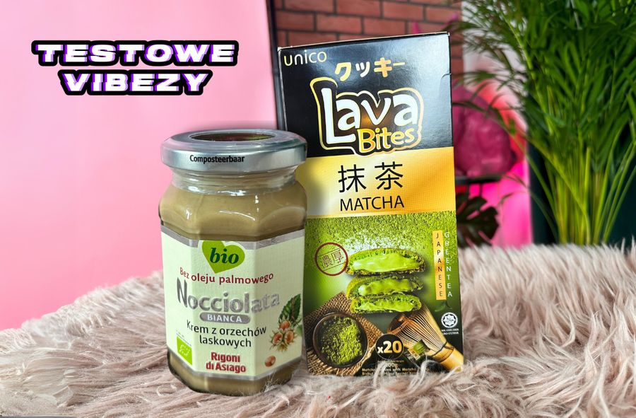 Ciasteczka Lava Bites Matcha oraz krem Nocciolata Bianca