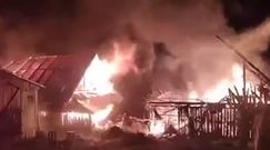 Ogromny pożar w Małopolsce. Strażacy walczyli z ogniem kilka godzin